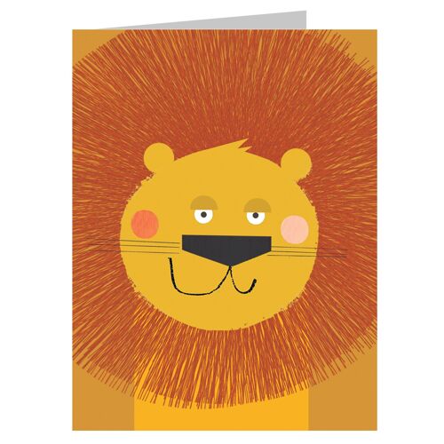 KAB02 Mini Lion Greetings Card