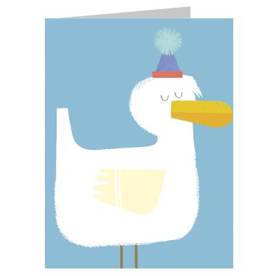 KAB03 Mini carte de vœux canard