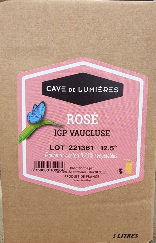 Bag in Box Rosé du Luberon 5L