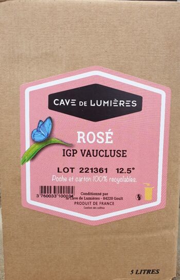 Bag in Box Rosé du Luberon 5L 1