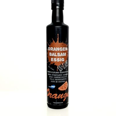 TasteTec Premium Orangen Balsam Essig BIO 500ml, Glasflasche – B-Ware (Farbfehler)
