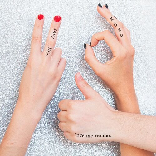 Tatuaje PHRASES I (Pack de 2)