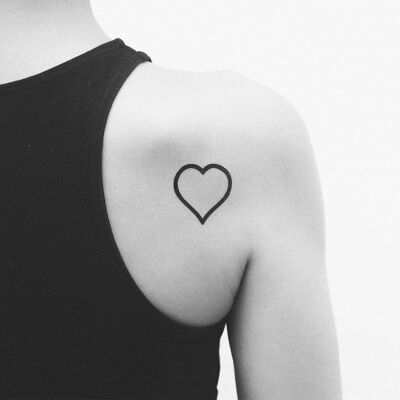 Il tatuaggio del cuore (confezione da 2)