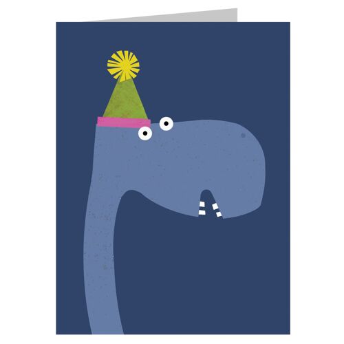 KAB12 Mini Diplodocus Greetings Card