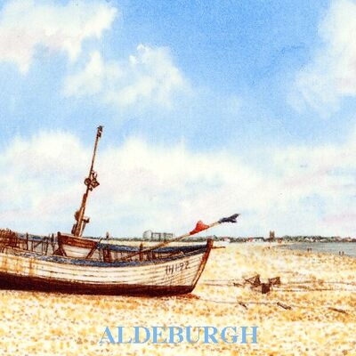 Imán Para Frigorífico Playa de Aldeburgh, Suffolk.