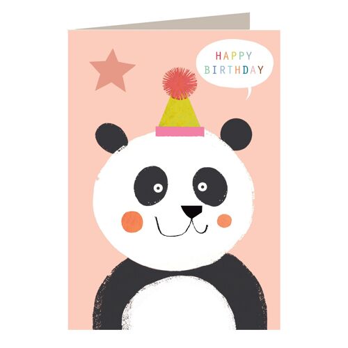 MT03 Birthday Panda Greetings Card
