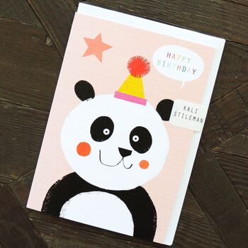 Carte de vœux Panda anniversaire MT03 3