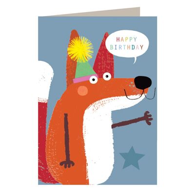 MT04 Geburtstags-Grußkarte „Fuchs“