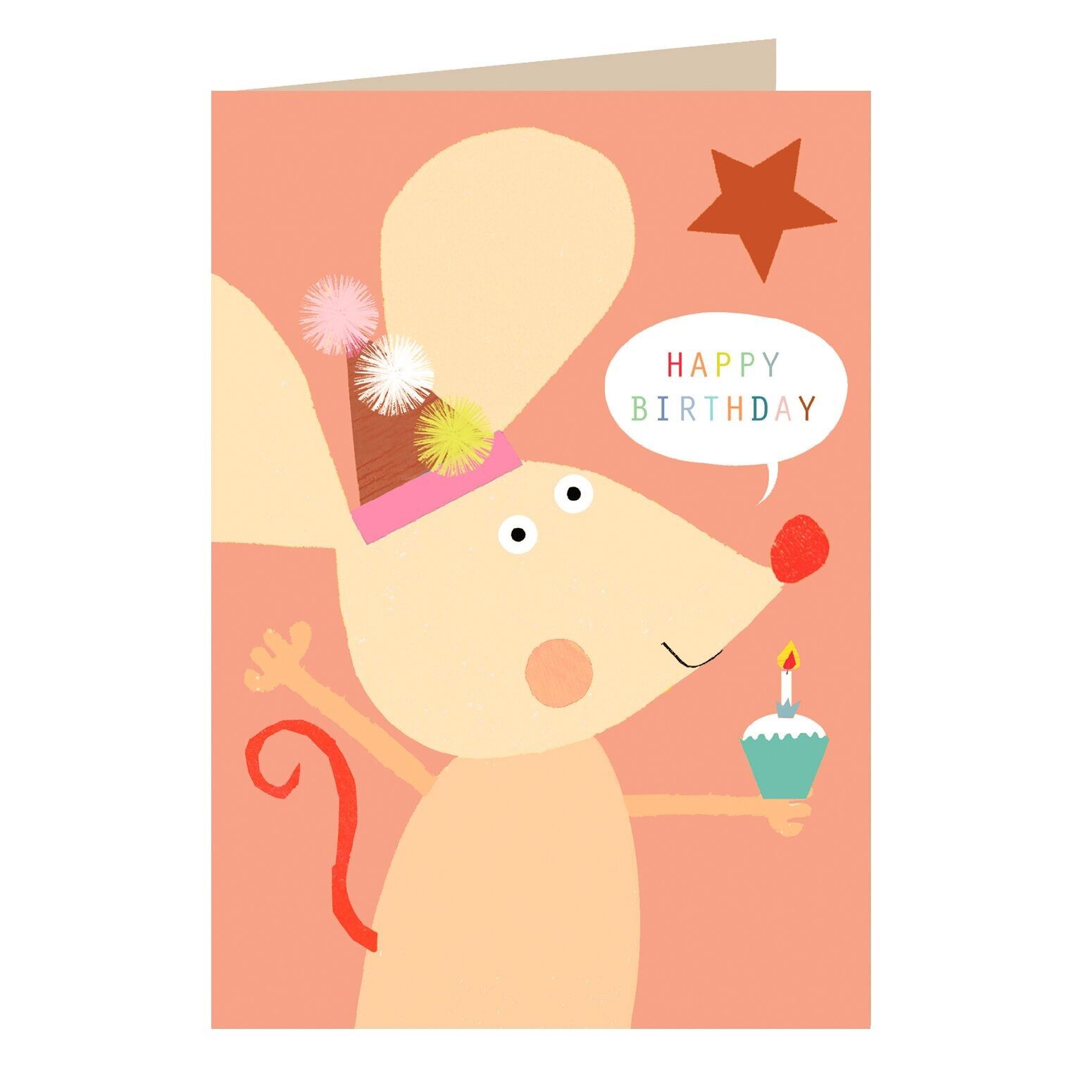 MT05 Biglietto d'auguri di compleanno con topo