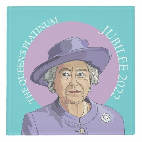 COASTERS,  QUEEN'S PLATINUM JUBILEE  BY CATHERINE CRITCHLEY