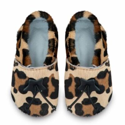 SOFT LEOPARD BABY SLIPPERS
