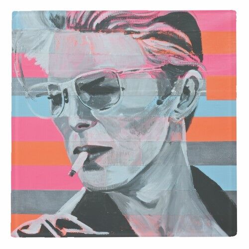 Coasters, Neon Bowie by Kirstie Taylor