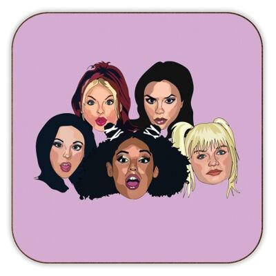 COASTERS, SPICE GIRLS COLLECTION BY CATHERINE CRITCHLEY.
