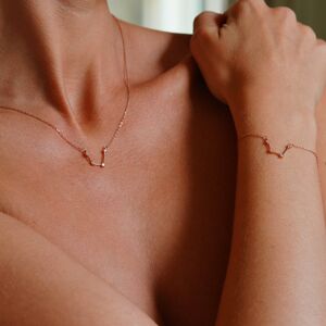 Collier Constellation du Zodiaque Verseau, Argent