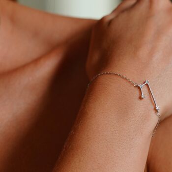 Bracelet Constellation du Zodiaque Bélier, Argent 2