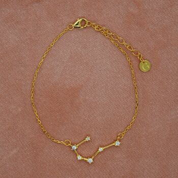 Bracelet Constellation du Zodiaque Cancer, Or 2
