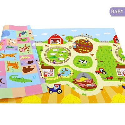 Spielmatte - Babypflege von Dwinguler - Busy Farm - Large - 2,1m*1,4m*13mm