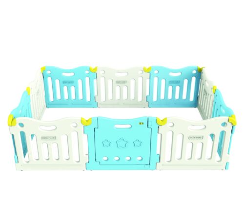 Baby Care by Dwinguler - Laufstall Himmelblau - 2,19m*1,47m*63,0cm