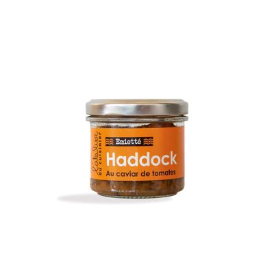 Crumbled haddock with tomato caviar 90g