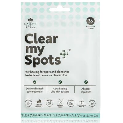Parches para espinillas Clear My Spots - 36 Parches hidrocoloides translúcidos