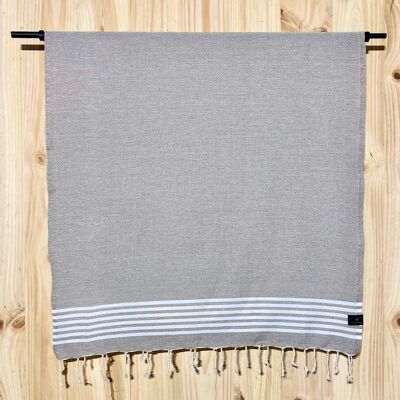 Fouta NAZ Taupe Chiné