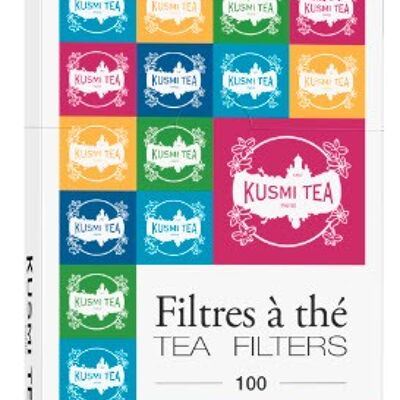 100 filtres à thé en papier