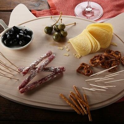 Plan'chat Original aperitif board with picks included