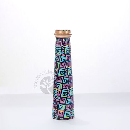 Limited Edition Printed Tower Copper Bottle - 850ML (ZigZag)
