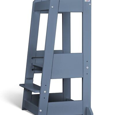tiSsi® discovery tower / learning tower FELIX cresce con il bambino, blu tortora