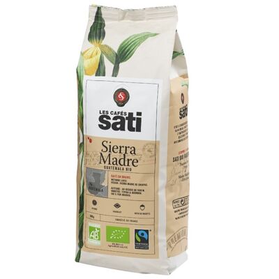 Caffè biologico Sierra Madre Sati del commercio equo e solidale 500g in grani