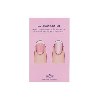 Ensemble d'essentiels pour les ongles après de faux ongles ou l'utilisation de médicaments (rose) - PLEINE TAILLE 1