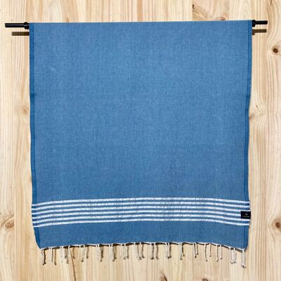 Fouta Lurex Bleu Pétrole