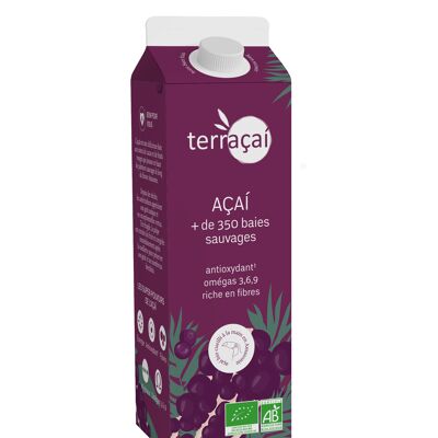 Bebida ecológica rica en açaí 1 litro