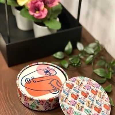 Coasters Set of 6 - Abstract Art Coasters - Coaster+Tin Matching Box
