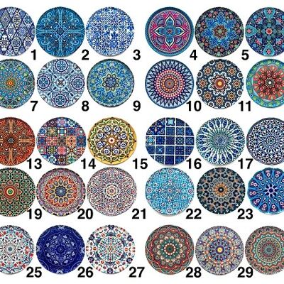 Drink Coaster Mediterranean Turkish Pattern Coaster - 13