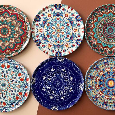 Drink Coaster Set of 6 Mediterranean Turkish Pattern Coaster