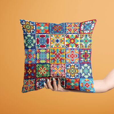 Fodere per cuscini con motivo mediterraneo |Fodera per cuscino colorata - Design:A