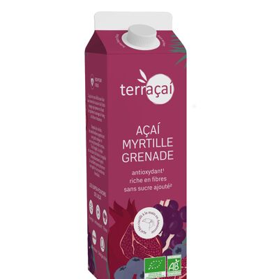 Bio-Açaí-Heidelbeer-Granatapfel-Drink 1 Liter