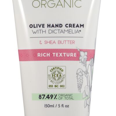 Olive Hand Cream ~ Rich Texture (150ml) -  Certified Organic