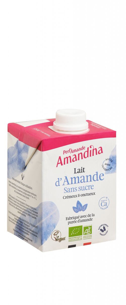 AMANDINA SANS SUCRE Lait d'amande 50 cl