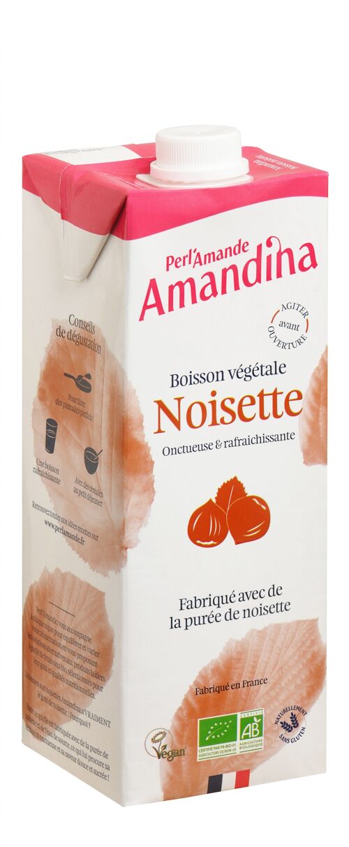 AMANDINA  Boisson aux NOISETTES 1L