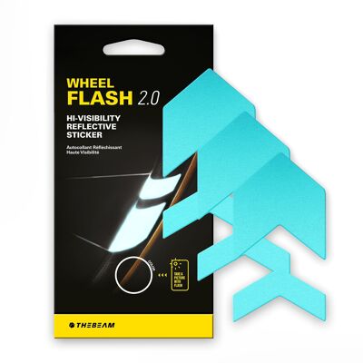 RADFLASH 2.0 | Bewegungsbetriebene Fahrradreflektoren - 1 WHEEL FLASH 2.0 - Blau