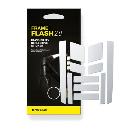 FRAME FLASH 2.0 | Motion Powered Bike Reflectors - SILVER