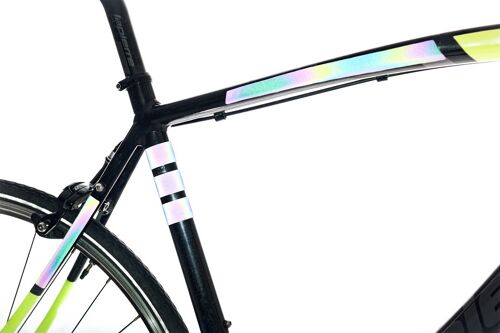 FRAME FLASH 2.0 | Motion Powered Bike Reflectors - BLACK | RAINBOW