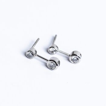 Boucles d'oreilles pendantes en diamant antique faites à la main 1