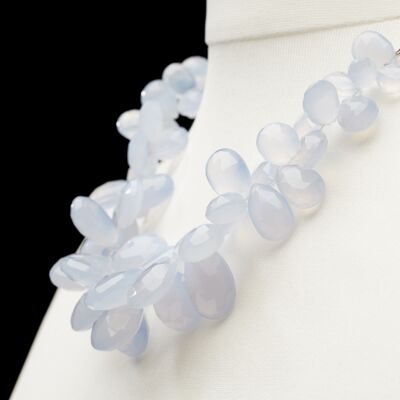 Chalcedony Briolette Necklace