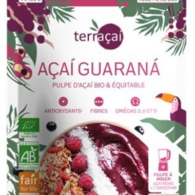 Açaí pulp and organic guarana Fair for Life