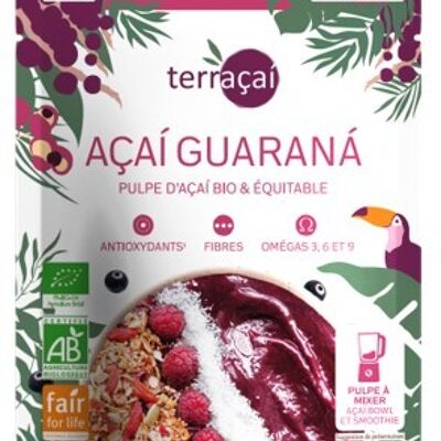 Açaí pulp and organic guarana Fair for Life