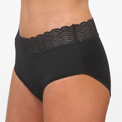 CULOTTE MENSTRUELLE - DENTELLE NOIR - FEEL NATURAL