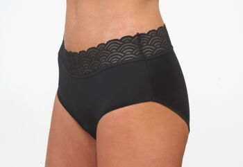 CULOTTE MENSTRUELLE - DENTELLE NOIR - FEEL NATURAL